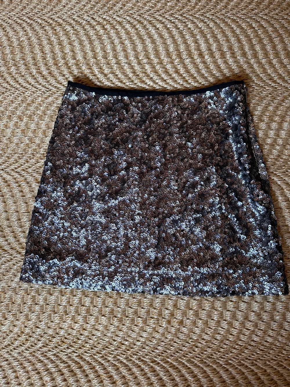 Sanctuary Silver Sequin Mini Skirt